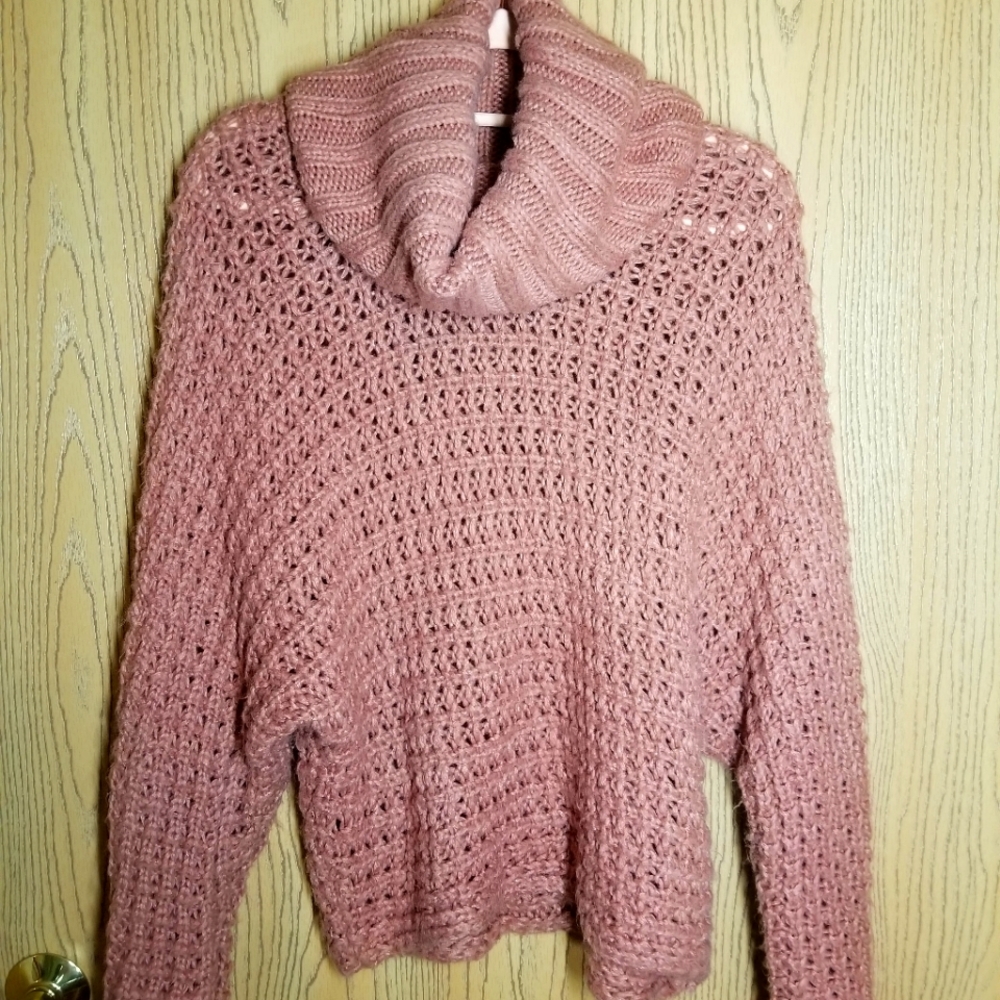 Oversized Cowl Turtleneck Sweater